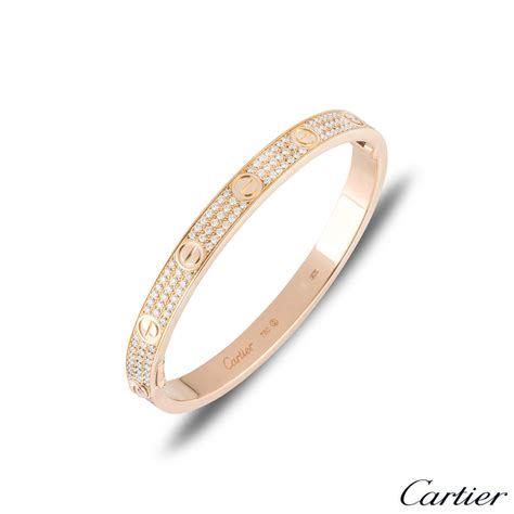 rose gold and diamond cartier love bracelet|cartier bracelet rose gold authenticity.